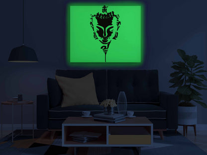 Abstract Buddha Face Glow in the Dark Painting Kit – DIY Sacred Zen Wall Art | Eazy Arts