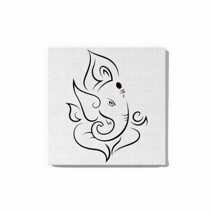 Lord Ganesha Line Art Glow in the Dark Painting Kit – DIY Ganpati Wall Décor | Eazy Arts