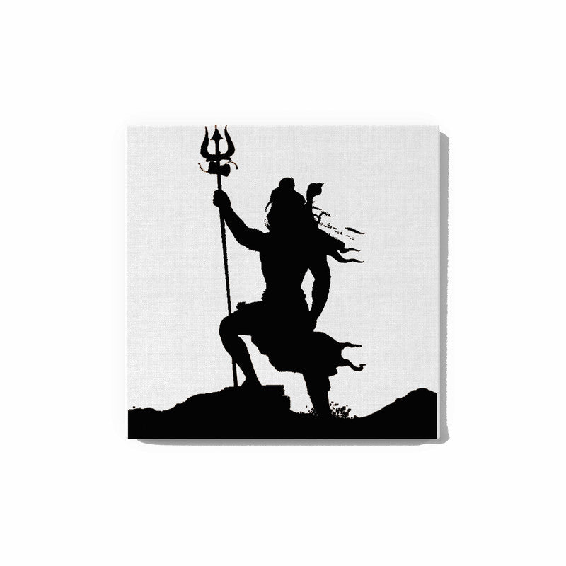 Lord Mahadev Standing with Trishul Glow in the Dark Painting Kit – DIY Shiva Silhouette Wall Art | Eazy Arts