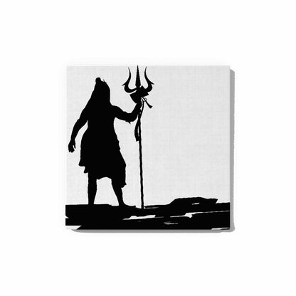Standing Lord Shiva with Trishul Glow in the Dark Painting Kit – DIY Mahadev Silhouette Art | Eazy Arts