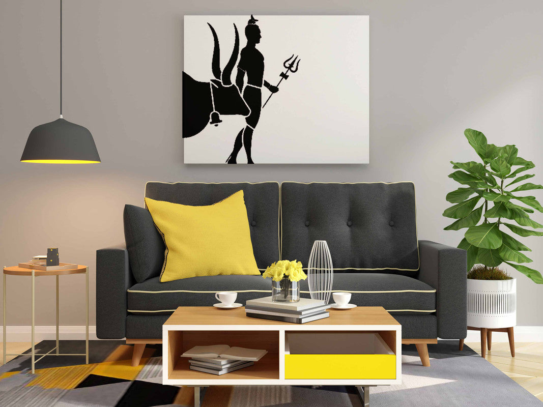 Lord Shiva with Nandi Glow in the Dark Painting Kit – DIY Mahadev and Sacred Bull Art | Eazy Arts