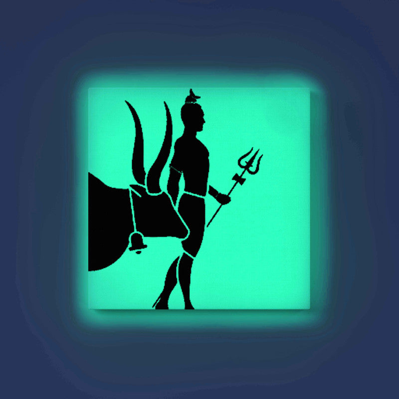 Lord Shiva with Nandi Glow in the Dark Painting Kit – DIY Mahadev and Sacred Bull Art | Eazy Arts
