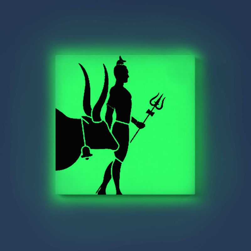 Lord Shiva with Nandi Glow in the Dark Painting Kit – DIY Mahadev and Sacred Bull Art | Eazy Arts