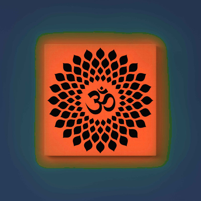Om Mandala Glow in the Dark Painting Kit – DIY Sacred Symbol & Lotus Wall Art | Eazy Arts