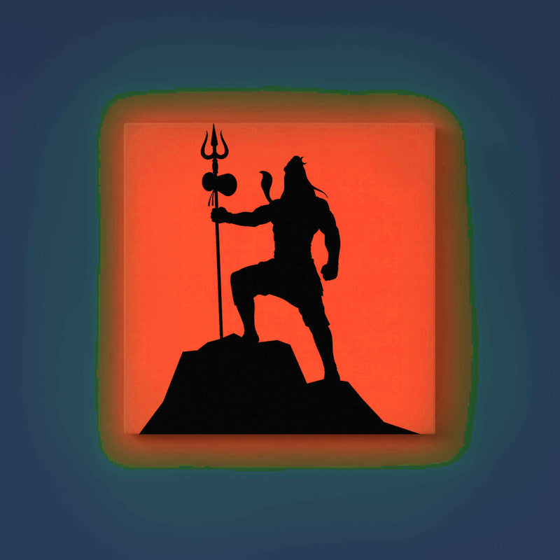 Lord Shiva on Mountain Glow in the Dark Painting Kit – DIY Mahadev Power Pose Art | Eazy Arts