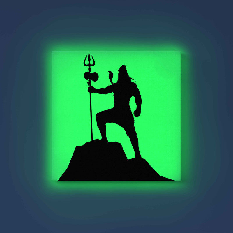 Lord Shiva on Mountain Glow in the Dark Painting Kit – DIY Mahadev Power Pose Art | Eazy Arts