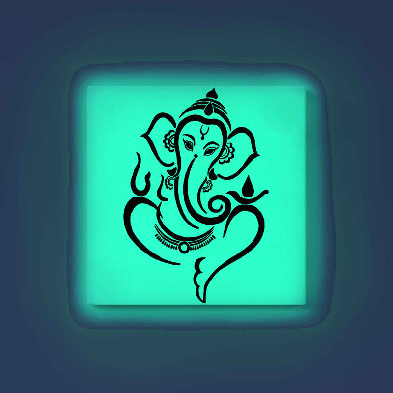 Shri Ganesh Glow in the Dark Painting Kit – DIY Divine Ganpati Line Art for Home Décor | Eazy Arts