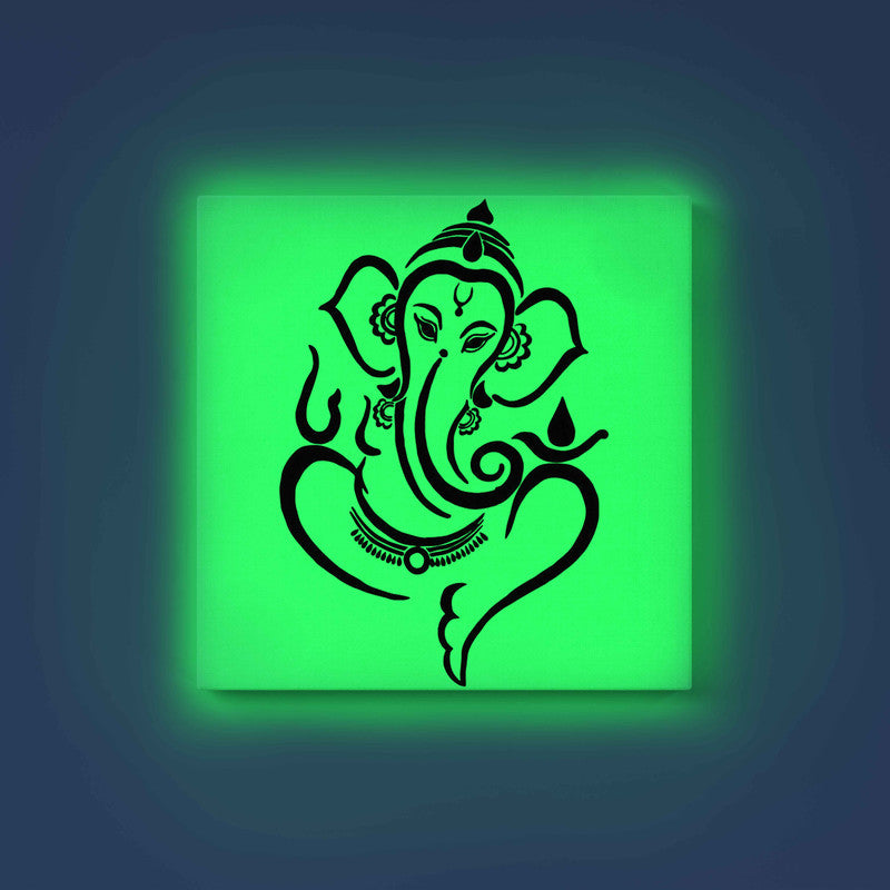 Shri Ganesh Glow in the Dark Painting Kit – DIY Divine Ganpati Line Art for Home Décor | Eazy Arts