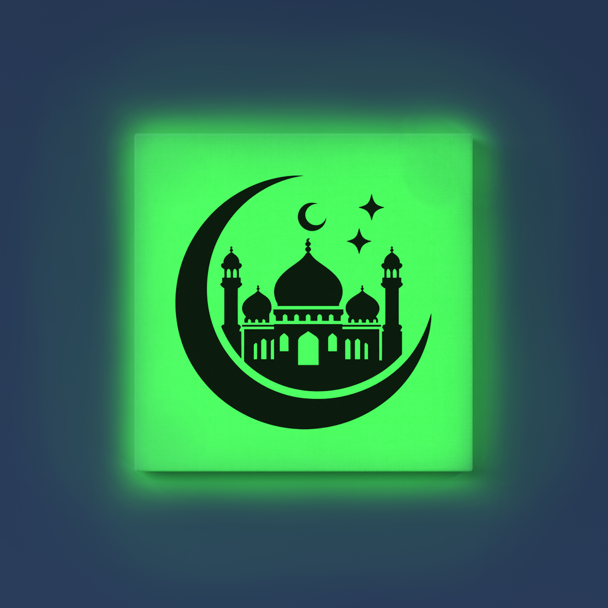 Mosque Crescent Moon GID Kit – Green Glow Paint | Eazy Arts