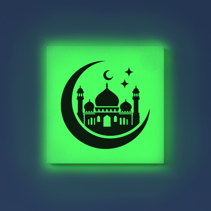 Mosque Crescent Moon GID Kit – Green Glow Paint | Eazy Arts