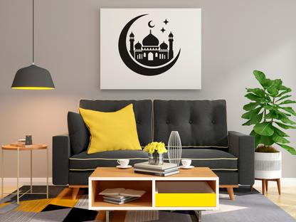 Mosque Crescent Moon GID Kit – Day View in Living Room | Eazy Arts