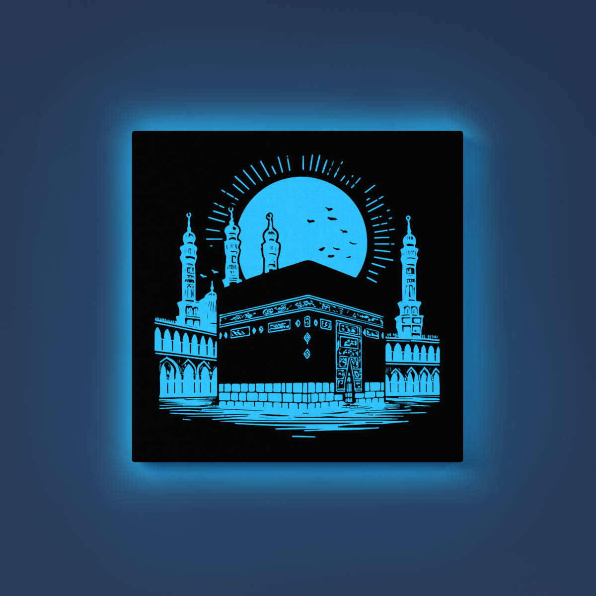 Mecca Kaaba GID Kit – Blue Glow Paint | Eazy Arts