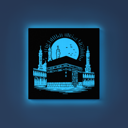 Mecca Kaaba GID Kit – Blue Glow Paint | Eazy Arts