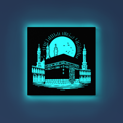 Mecca Kaaba GID Kit – Cyan Glow Paint | Eazy Arts