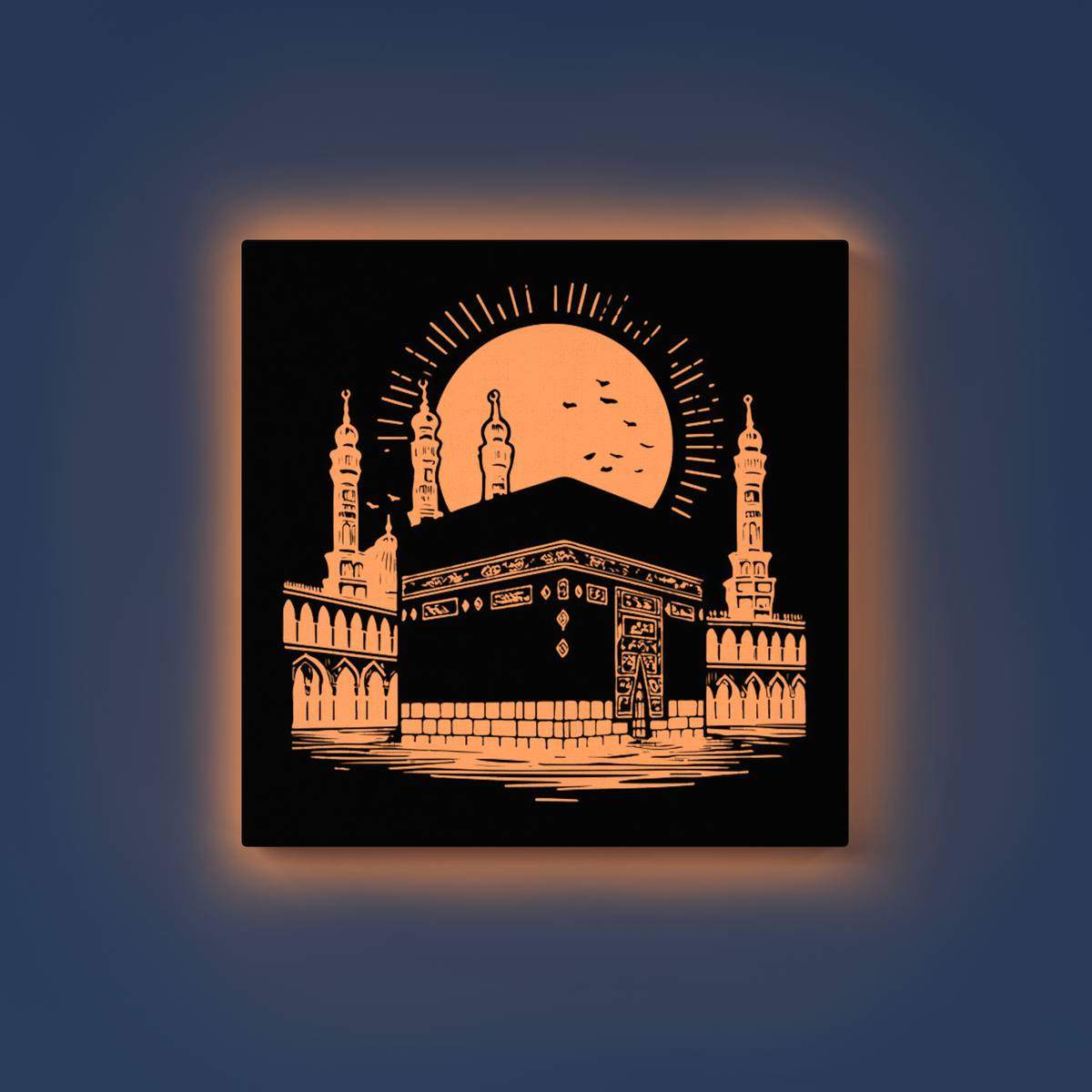 Mecca Kaaba GID Kit – Orange Glow Paint | Eazy Arts