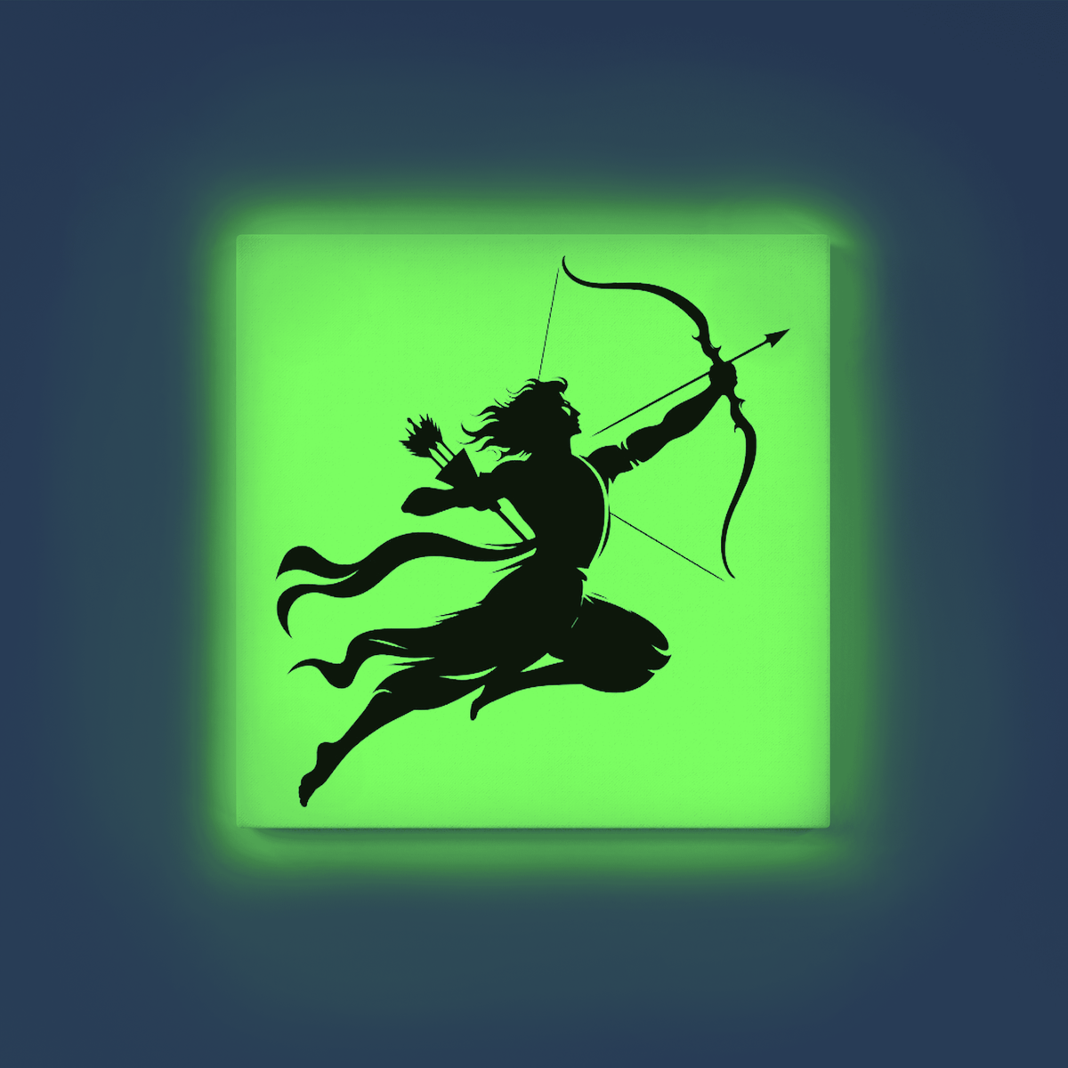 Lord Ram Bow Warrior Pose GID Kit – Green Glow Paint | Eazy Arts