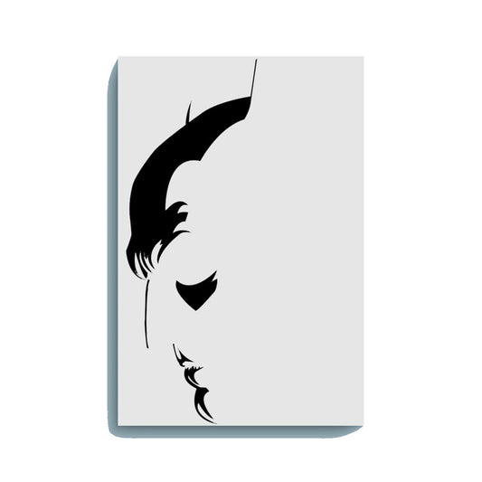 Batman Face Glow in the Dark Painting Kit – Minimalist DIY Art for Dark Knight Fans - Hero - GID-SPR-002