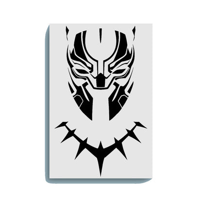 Black Panther Glow in the Dark Painting Kit – Wakanda Forever DIY Art Set - Hero - GID-SPR-004