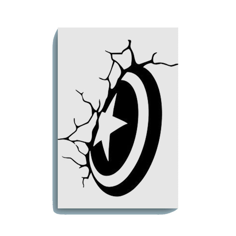 Captain America Shield Glow in the Dark Painting Kit – DIY Wall Art for Marvel Fans - Hero - GID-SPR-006