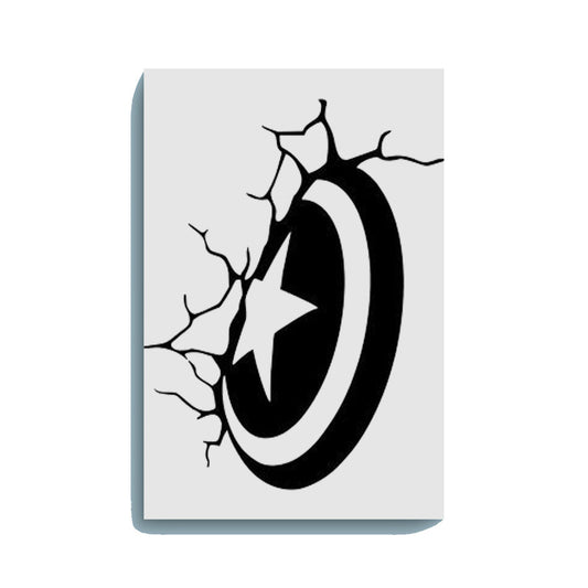 Captain America Shield Glow in the Dark Painting Kit – DIY Wall Art for Marvel Fans - Hero - GID-SPR-006