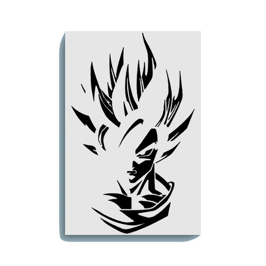 Goku Face Glow in the Dark Painting Kit – DIY Super Saiyan Wall Art for Anime Fans - Hero - GID-SPR-009