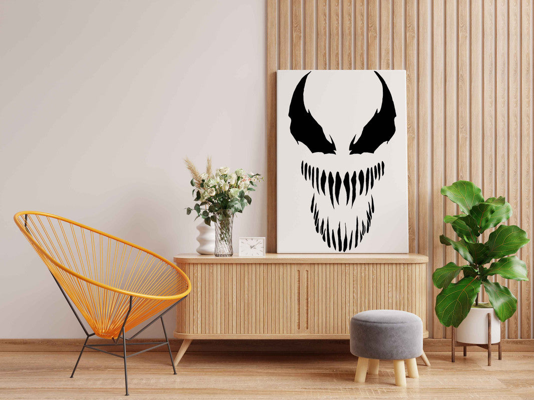 Venom Glow in the Dark Painting Kit – Sinister Marvel Anti-Hero Face DIY Art - Image 3 - GID-SPR-016