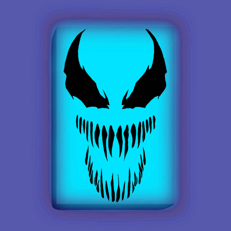 Venom Glow in the Dark Painting Kit – Sinister Marvel Anti-Hero Face DIY Art - Image 2 - GID-SPR-016