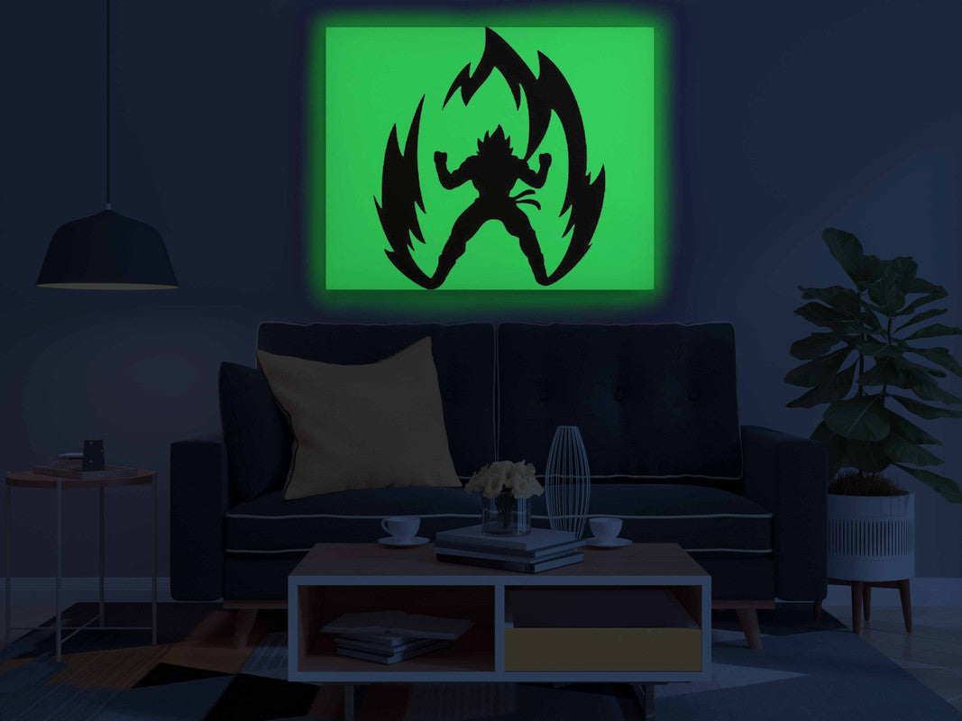 Goku Glow in the Dark Painting Kit – Super Saiyan Aura DIY Art for Dragon Ball Fans - Image 4 - GID-SPR-017
