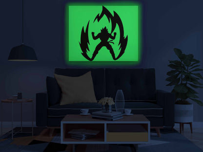 Goku Glow in the Dark Painting Kit – Super Saiyan Aura DIY Art for Dragon Ball Fans - Image 4 - GID-SPR-017