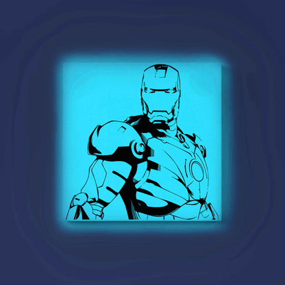 Iron Man Glow in the Dark Painting Kit – DIY Superhero Art for Marvel Fans - Image 2 - GID-SPR-018