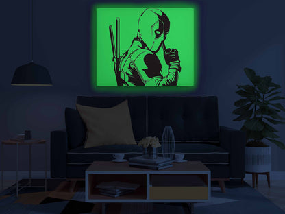 Deadpool Glow in the Dark Painting Kit – DIY Antihero Art with Attitude - Image 4 - GID-SPR-020