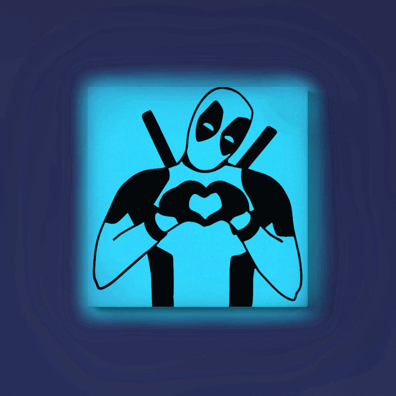 Deadpool Heart Glow in the Dark Painting Kit – DIY Antihero Art for Marvel Lovers - Image 2 - GID-SPR-021