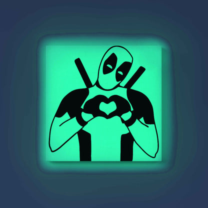 Deadpool Heart Glow in the Dark Painting Kit – DIY Antihero Art for Marvel Lovers - Image 8 - GID-SPR-021