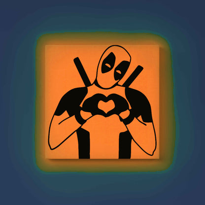 Deadpool Heart Glow in the Dark Painting Kit – DIY Antihero Art for Marvel Lovers - Image 10 - GID-SPR-021