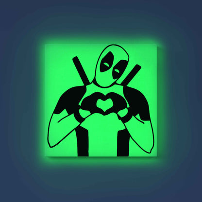 Deadpool Heart Glow in the Dark Painting Kit – DIY Antihero Art for Marvel Lovers - Image 9 - GID-SPR-021