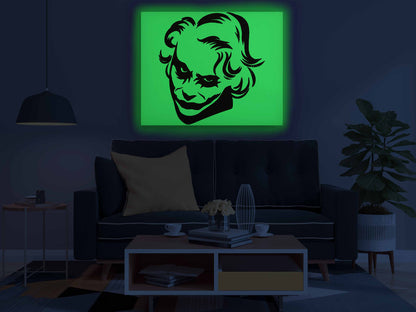 Joker Face Glow in the Dark Painting Kit – Sinister Smile DIY Canvas for DC Fans - Image 4 - GID-SPR-023