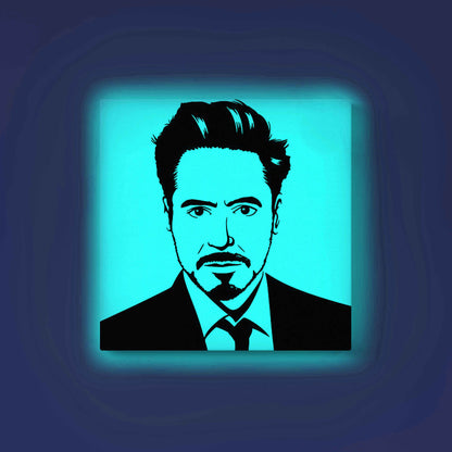 Robert Ironman Glow in the Dark Painting Kit – Iconic Tony Stark Portrait DIY Canvas - Image 2 - GID-SPR-024