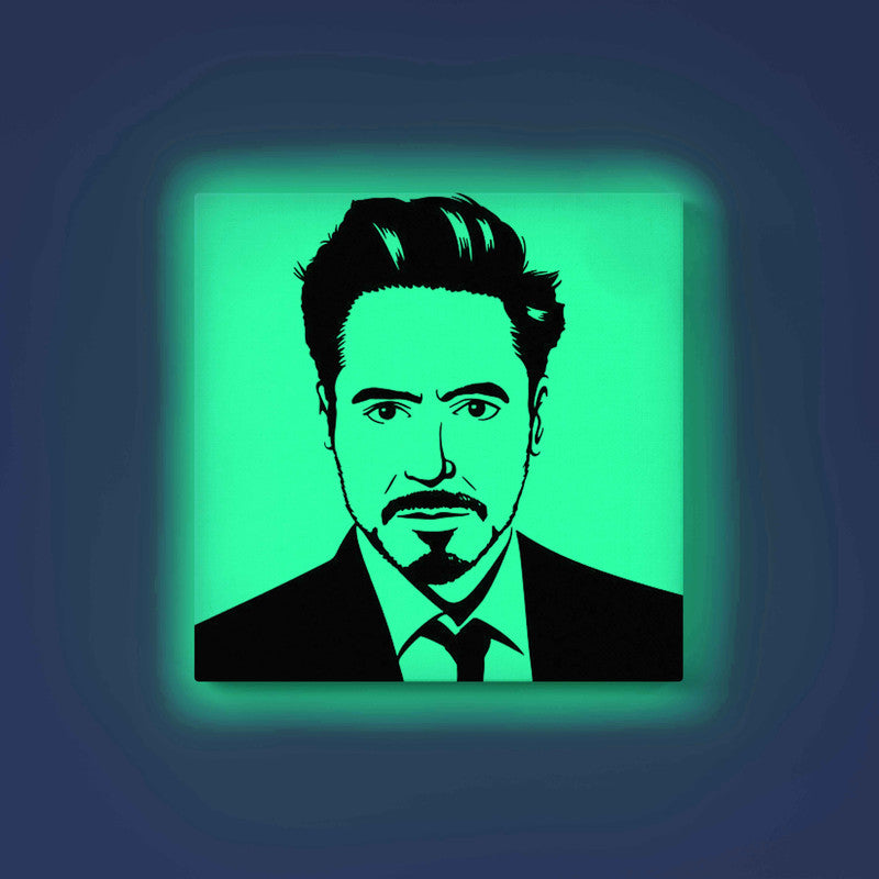 Robert Ironman Glow in the Dark Painting Kit – Iconic Tony Stark Portrait DIY Canvas - Image 8 - GID-SPR-024