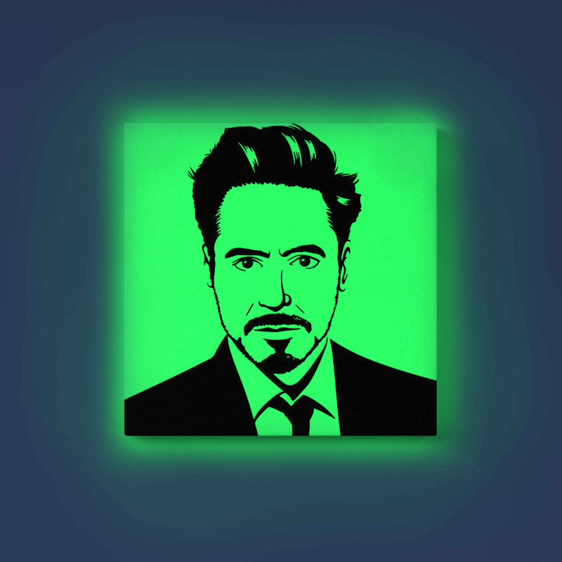 Robert Ironman Glow in the Dark Painting Kit – Iconic Tony Stark Portrait DIY Canvas - Image 9 - GID-SPR-024