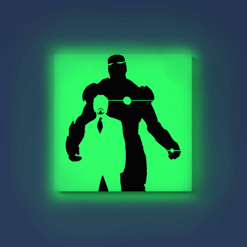 Tony Stark & Iron Man Glow in the Dark Painting Kit – Dual Silhouette Marvel Canvas Art - Image 9 - GID-SPR-026