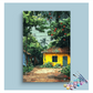 DIY Painting Kit -Vibrant Village Cottage with Blooming Garden Paint by Numbers Kit