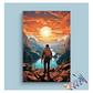 DIY Painting Kit -Mountain Explorer at Sunrise Paint by Numbers Kit