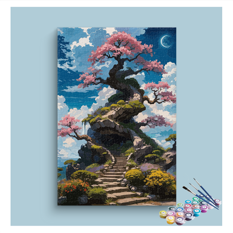 DIY Painting Kit -Enchanting Tree of Serenity Paint by Numbers Kit