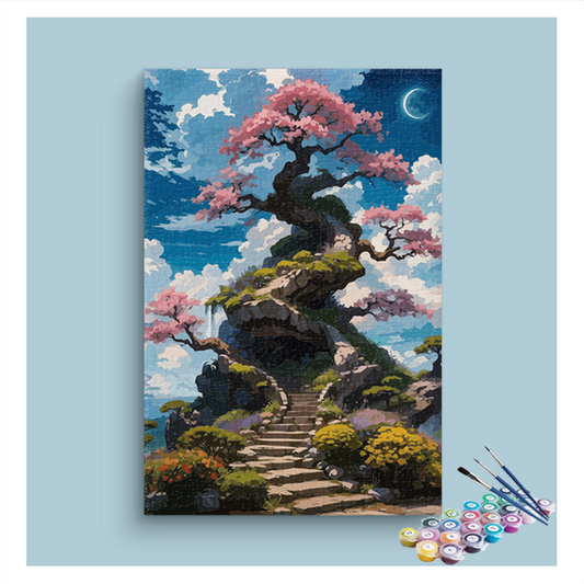 DIY Painting Kit -Enchanting Tree of Serenity Paint by Numbers Kit