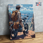 DIY Paint by numbers kit - Adventure Seeker on Mountain Motorcycle Paint by Numbers Kit