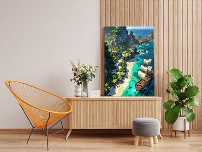 DIY PBN Kit - Pirate Cove Adventure Paint by Numbers Kit