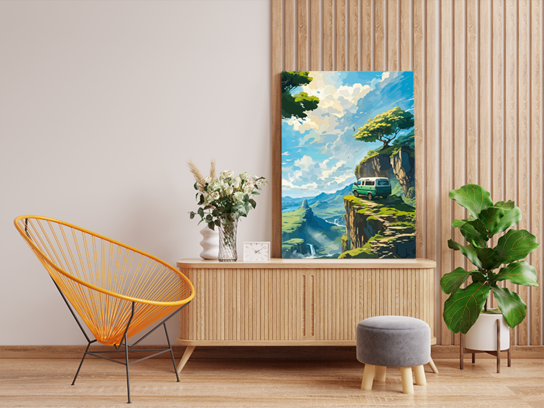 Cliffside Explorer: Van Adventure Paint by Numbers Kit – eazyarts.in