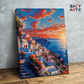 DIY Paint by numbers kit - Sunset in Santorini Paint by Numbers Kit