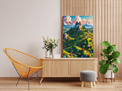 DIY PBN Kit - Mountain Blossom Paint by Numbers Kit