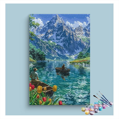 DIY Painting Kit -Serenity on the Lake Paint by Numbers Kit